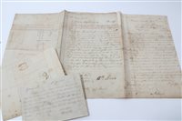 Lot 102 - A fascinating group of Georgian documents...