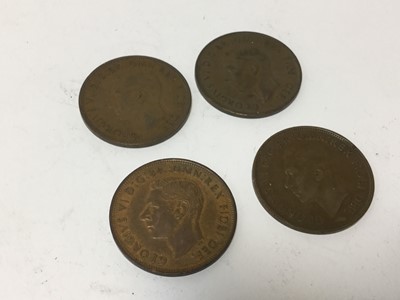 Lot 459 - G.B. - George VI bronze Pennies 1951 x 4 AVF-GVF (N.B. Very scarce) (4 coins)