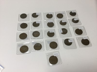 Lot 461 - G.B. - Elizabeth II Bronze Pennies 1953 x 21 GF-GVF (21 coins)