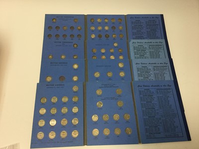 Lot 463 - G.B. - Four Whitman folders containing mixed silver coinage to include Six Pences and Three Pences with some in better than average condition and scarcer dates noted (Qty)