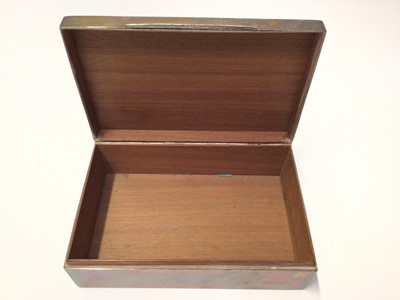 Lot 147 - Large silver cigar box