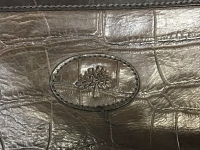 Lot 2077 - Mulberry Crocodile effect leather despatch bag / document case