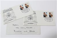 Lot 114 - TRH The Prince and Princess of Wales - signed...