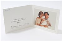 Lot 116 - TRH The Prince and Princess of Wales - signed...