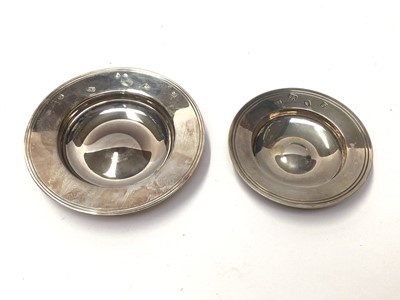 Lot 100 - Two contemporary silver Armada dishes