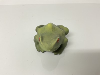 Lot 1069 - Royal Worcester model - Frog, 4.5cm high