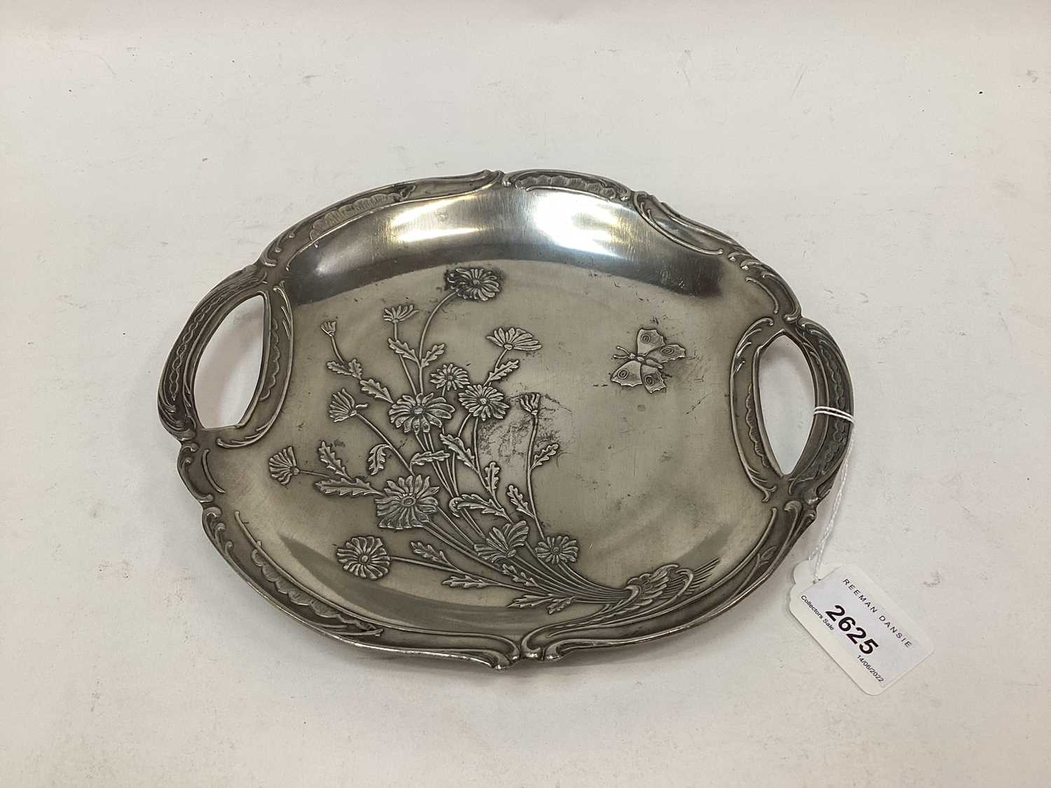 Lot 2625 - German ‘Frieling Zinn’ pewter plate