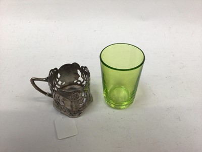 Lot 2634 - WMF cup with green glass liner