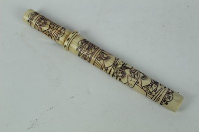 Lot 867 - Japanese tanto dagger in bone sheath