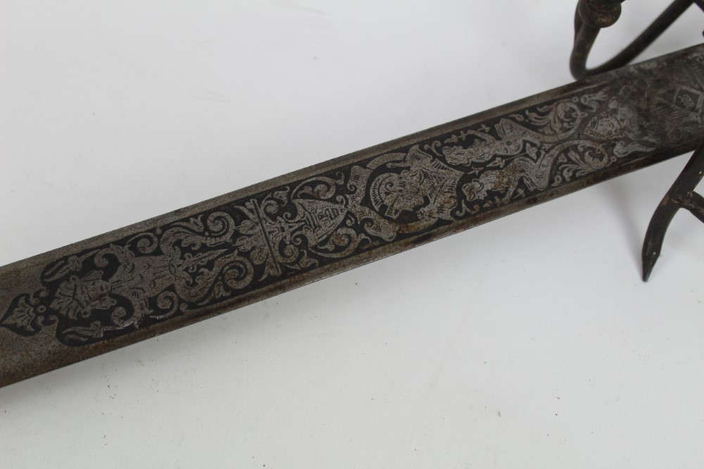 Lot 886 - Reproduction Spanish Toledo sword with