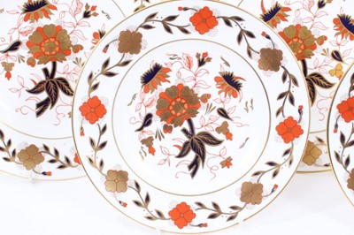 Lot 255 - A set of ten Royal Crown Derby dinner plates and ten dessert plate