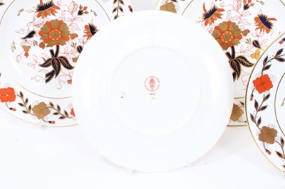 Lot 255 - A set of ten Royal Crown Derby dinner plates and ten dessert plate