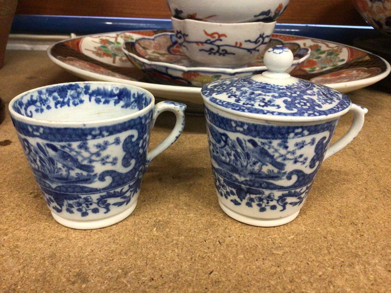 Lot 292 - A pearlware custard cup and cover, circa 1810-15, and another cup