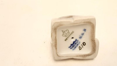Lot 1187 - Seven Royal Copenhagen animal models - rabbits 518, rabbit 1019, mouse 511, duck 1902, dove 4787, mouse 510 and pig 1400