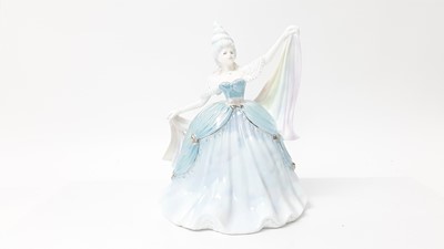 Lot 1195 - Coalport limited edition Millennium Ball figure - Rain, no 1050 of 2500, boxed with certificate