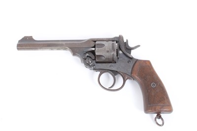 Lot 928 - First World War Webley service revolver named to officer (to be researched).