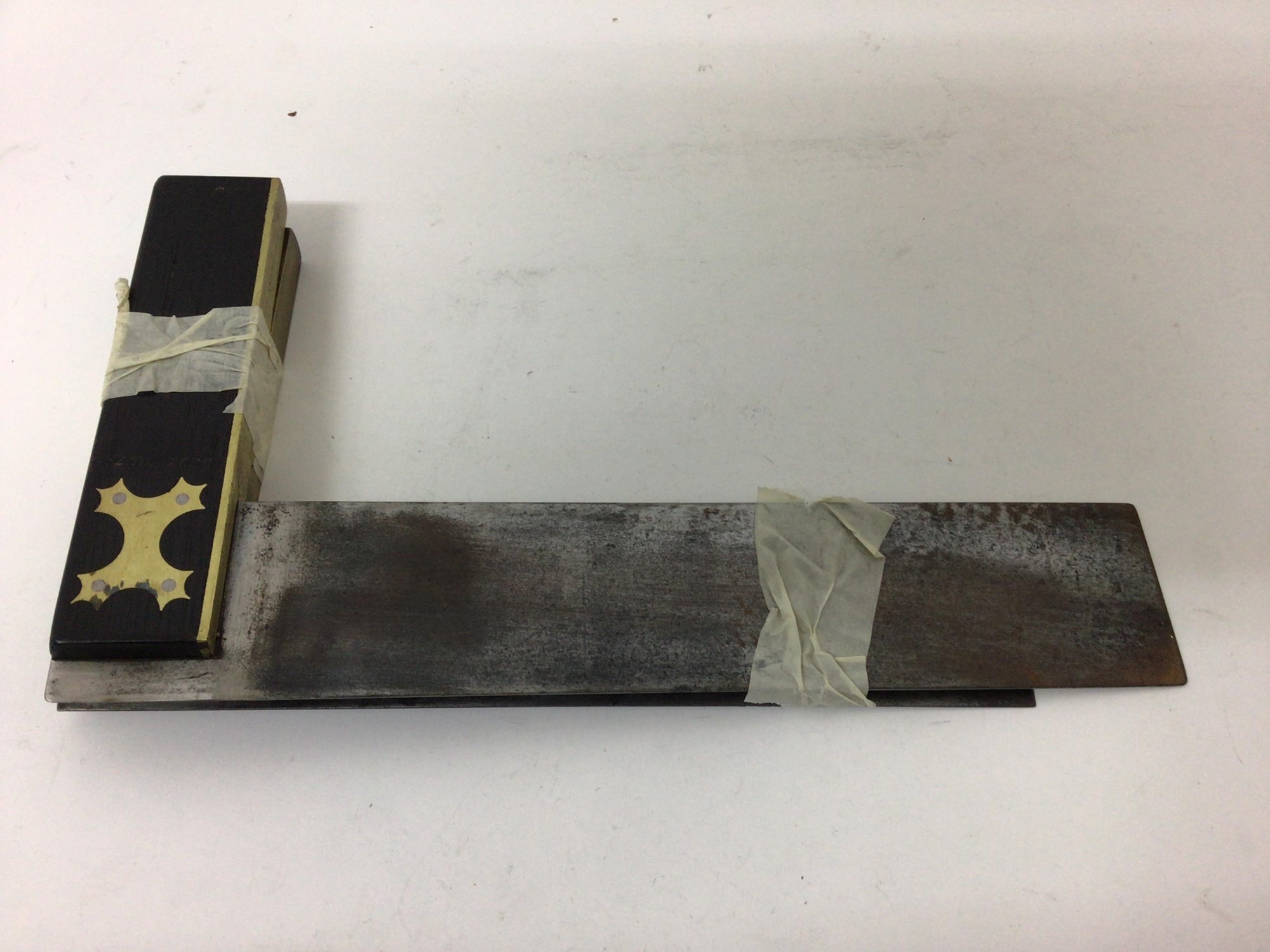 Lot 2519 2 Steel Squares Ebony And Brass