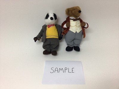 Lot 1941 - Fabric Character Animals in three boxes. Made by a crafter. These are not toys.