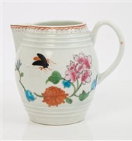 Lot 166 - Mid-18th century Worcester polychrome...