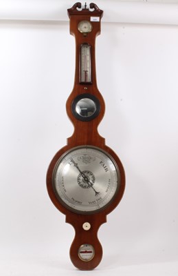 Lot 620 - A George III mahogany barometer