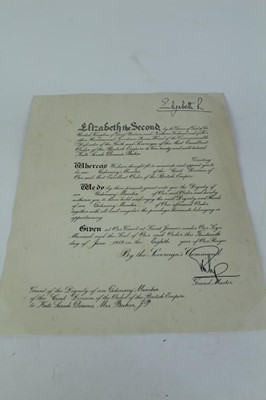 Lot 778 - Victorian military comission dated 1839, together with a group of various other military comissions and service papers (qty)