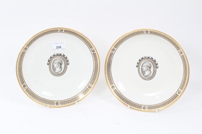 Lot 226 - A pair of Vienna saucer dishes, painted in Neo Classical style, circa 1780