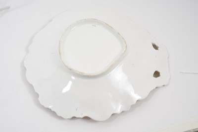 Lot 227 - A pair of George Grainger botanical shell shaped dishes, circa 1835-40