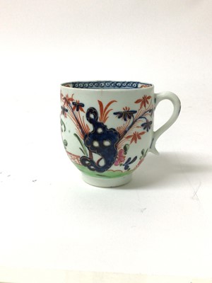 Lot 232 - Lowestoft Imari palette coffee cup, painted in Chinese style, circa 1785