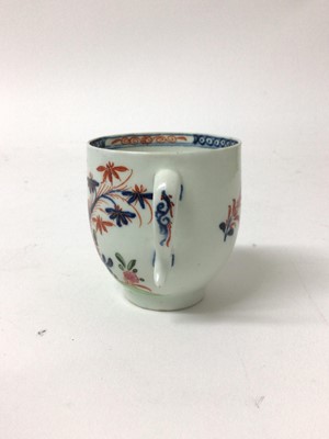 Lot 232 - Lowestoft Imari palette coffee cup, painted in Chinese style, circa 1785