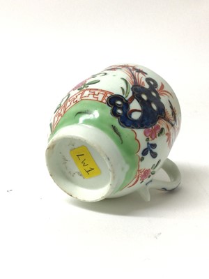 Lot 232 - Lowestoft Imari palette coffee cup, painted in Chinese style, circa 1785