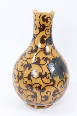 Lot 357 - Unusual Wedgwood earthenware bottle shaped vase, circa 1880