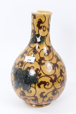 Lot 61 - Unusual Wedgwood earthenware bottle shaped vase, circa 1880