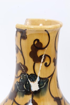 Lot 201 - Unusual Wedgwood earthenware bottle shaped vase, circa 1880