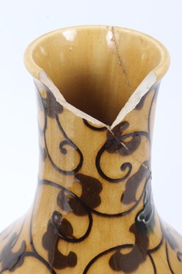 Lot 234 - Unusual Wedgwood earthenware bottle shaped vase, circa 1880