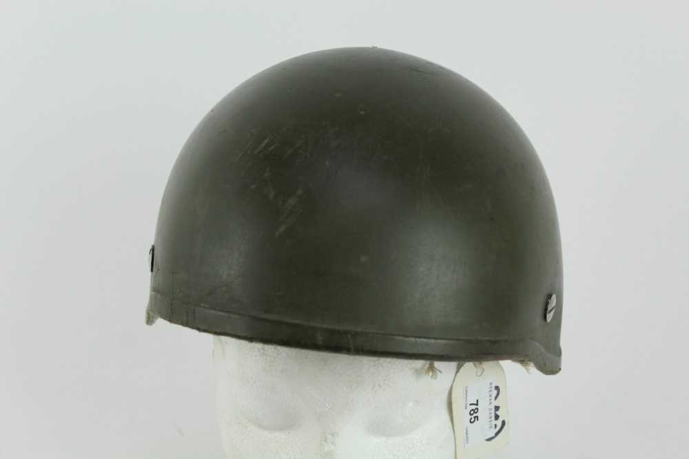 Lot 785 - British Lightweight paratroop helmet, c.1983 with webbing harness.