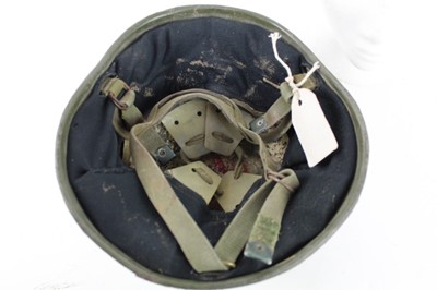 Lot 785 - British Lightweight paratroop helmet, c.1983 with webbing harness.