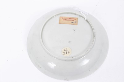 Lot 250 - Worcester saucer, printed by Robert Hancock with The Singing Lesson, circa 1756-58. Provenance; Norman Stretton Collection