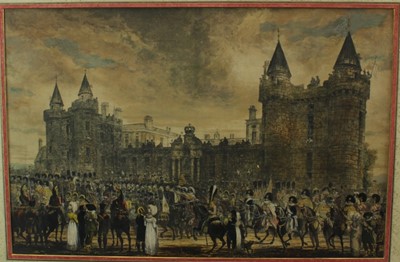 Lot 164 - After William Turner, The Arrival of George IV at Holyrood