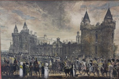 Lot 164 - After William Turner, The Arrival of George IV at Holyrood