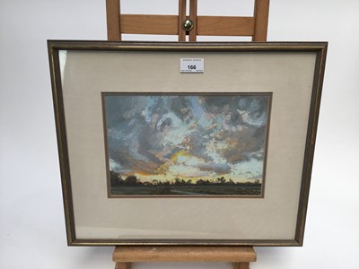 Lot 166 - Margaret Glass (b.1950), pastel - Evening, Debach, signed and dated '86, 18cm x 27cm, in glazed frame