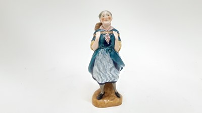 Lot 1225 - Rare Royal Crown Derby figure - The Fishwife