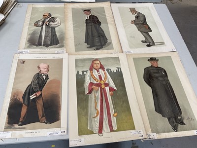 Lot 255 - Group of period Vanity Fair lithographic prints of clergy and academics by Ape, Spy and others (18)
