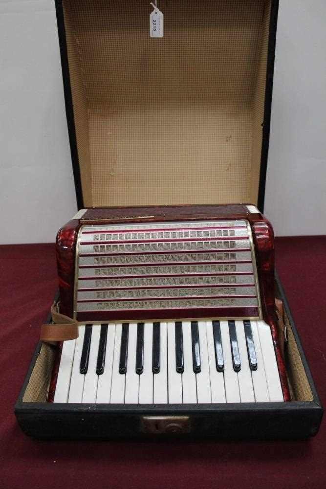 Lot 2215 - Worldmaster accordion in case