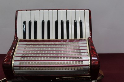 Lot 2215 - Worldmaster accordion in case