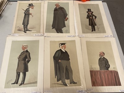 Lot 251 - Group of period Vanity Fair lithographic prints of Teachers, Academics by Spy, Ape and others (19)