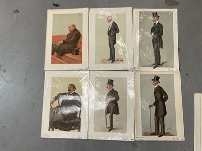 Lot 253 - Group of period Vanity Fair lithographic prints of Military figures by Spy, Ape and others.  (20)