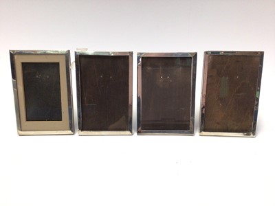 Lot 206 - Four early 20th century silver photograph frames