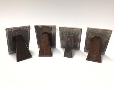 Lot 206 - Four early 20th century silver photograph frames