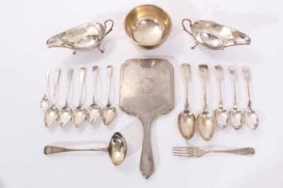 Lot 342 - Selection of miscellaneous 19th/early 20th century silver