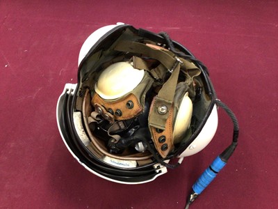 Lot 824 - Vietnam War era Helicopter pilots helmet with oxygen mask